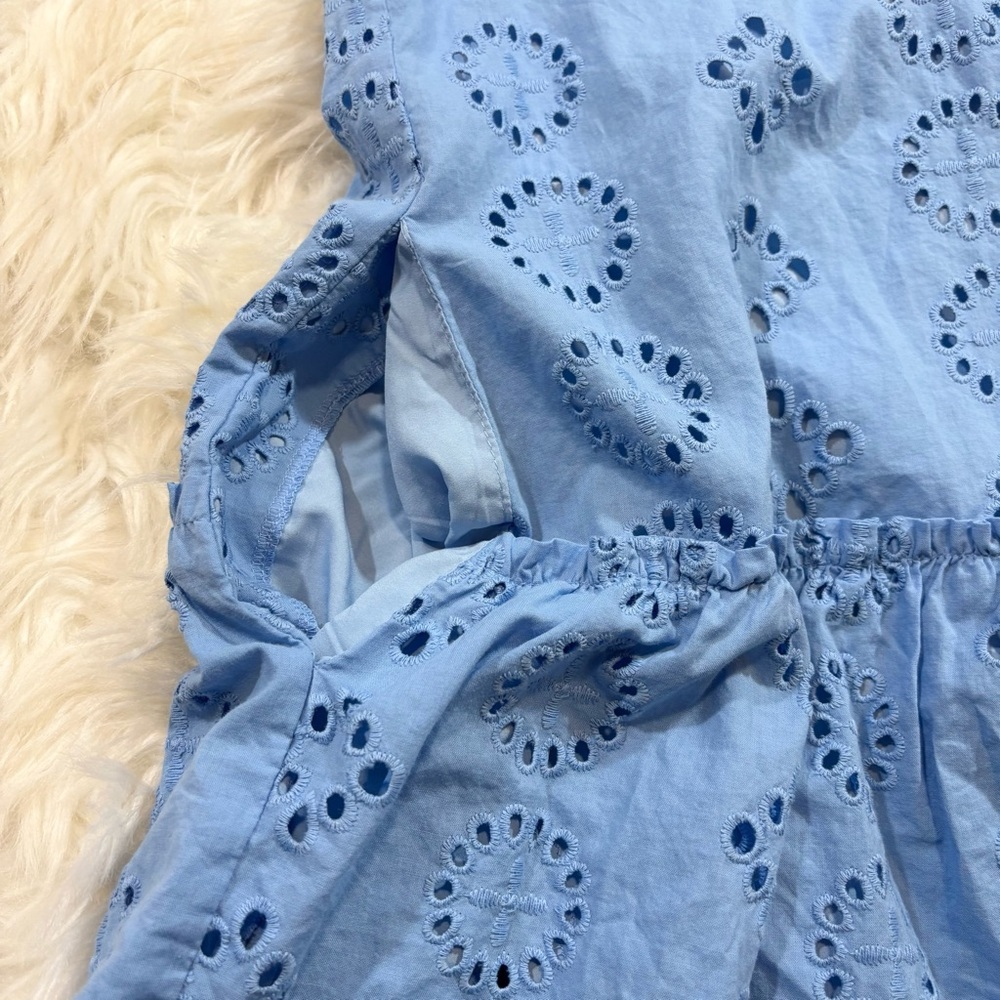 Donna Morgan Button Down Eyelet Shirt Dress - Picture 9 of 16